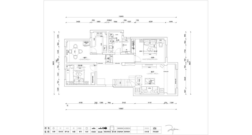 銀豐故里207㎡復(fù)式一層戶型平面布局圖.jpg